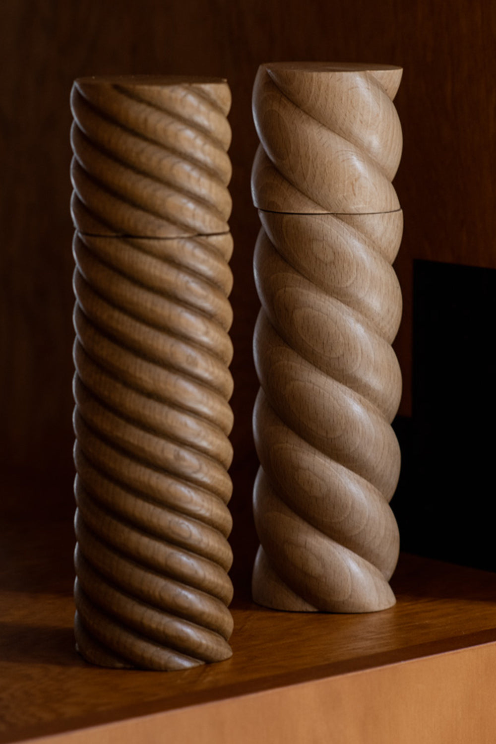 Torsade Pepper Mill in Oak