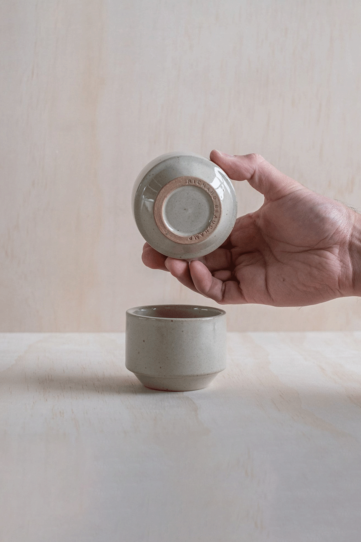 Stacking Tumbler in Beige