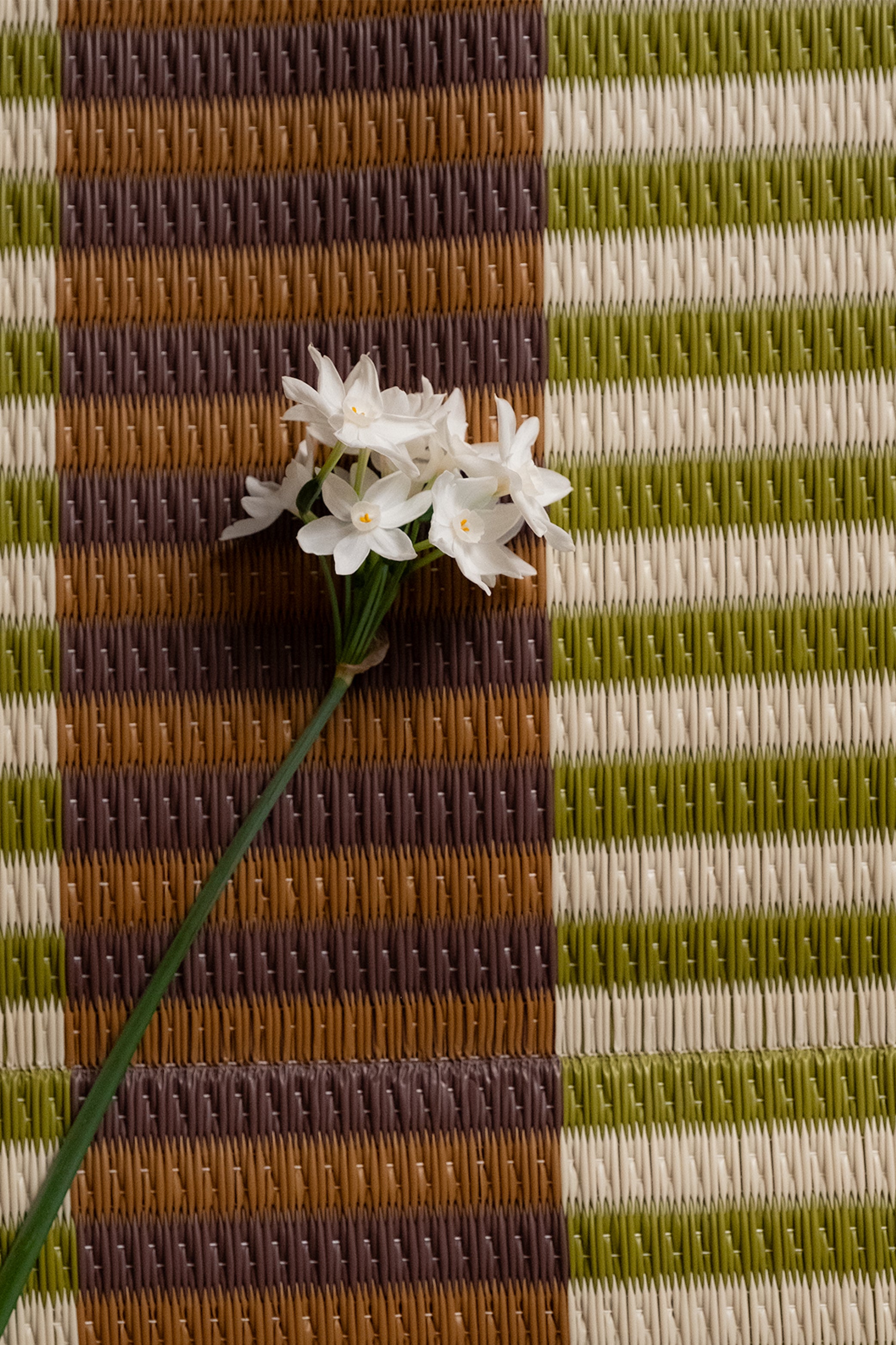 Woven Outdoor Mat in Bonsai