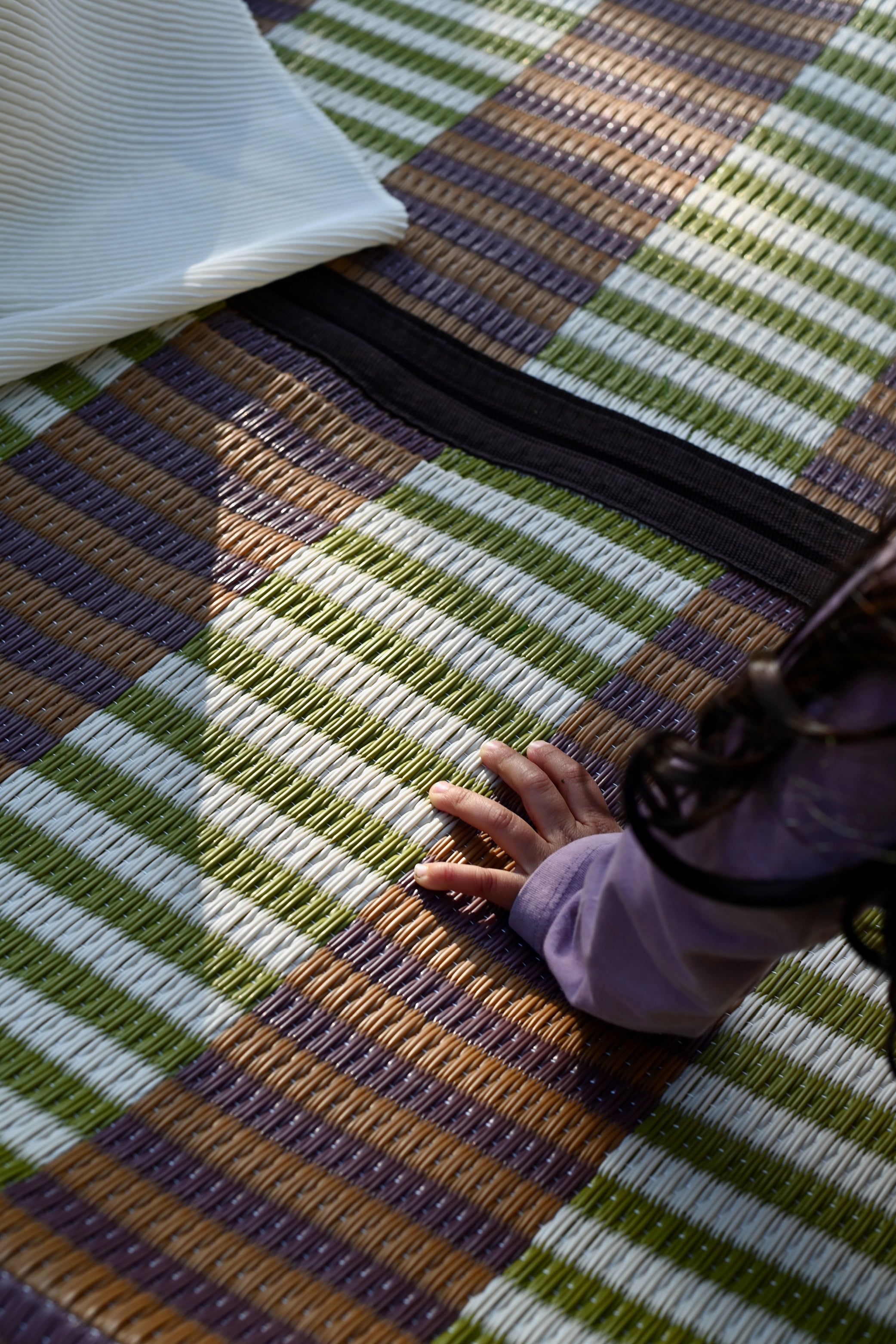 Woven Outdoor Mat in Bonsai