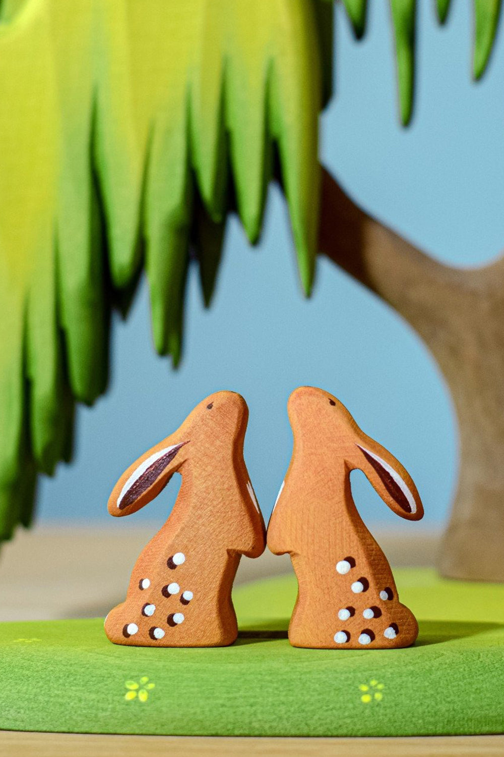 Wooden Curious Rabbit