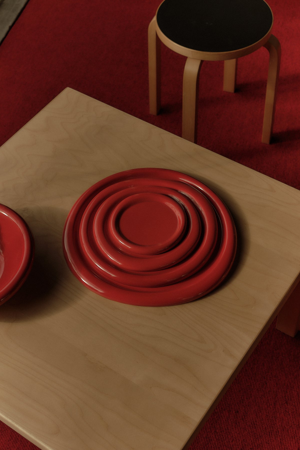 Snack Plate in Tomato