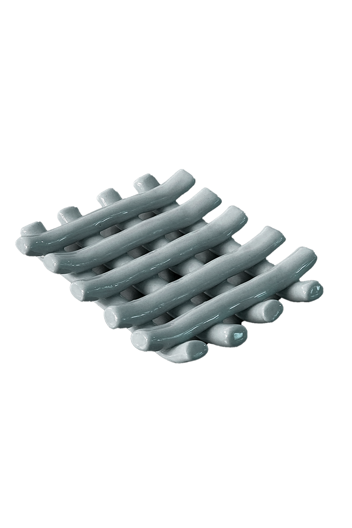 Grid Soap Dish in Steel