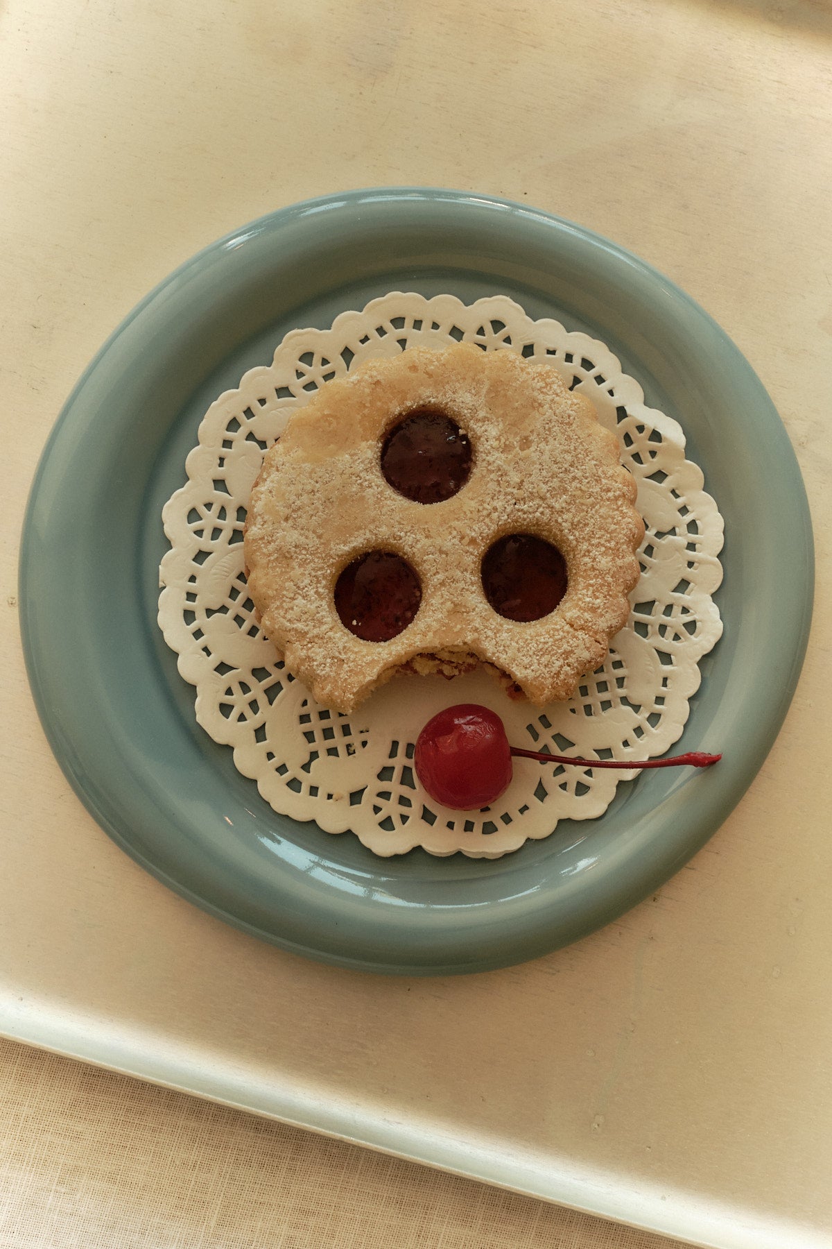 Snack Plate in Cornflower