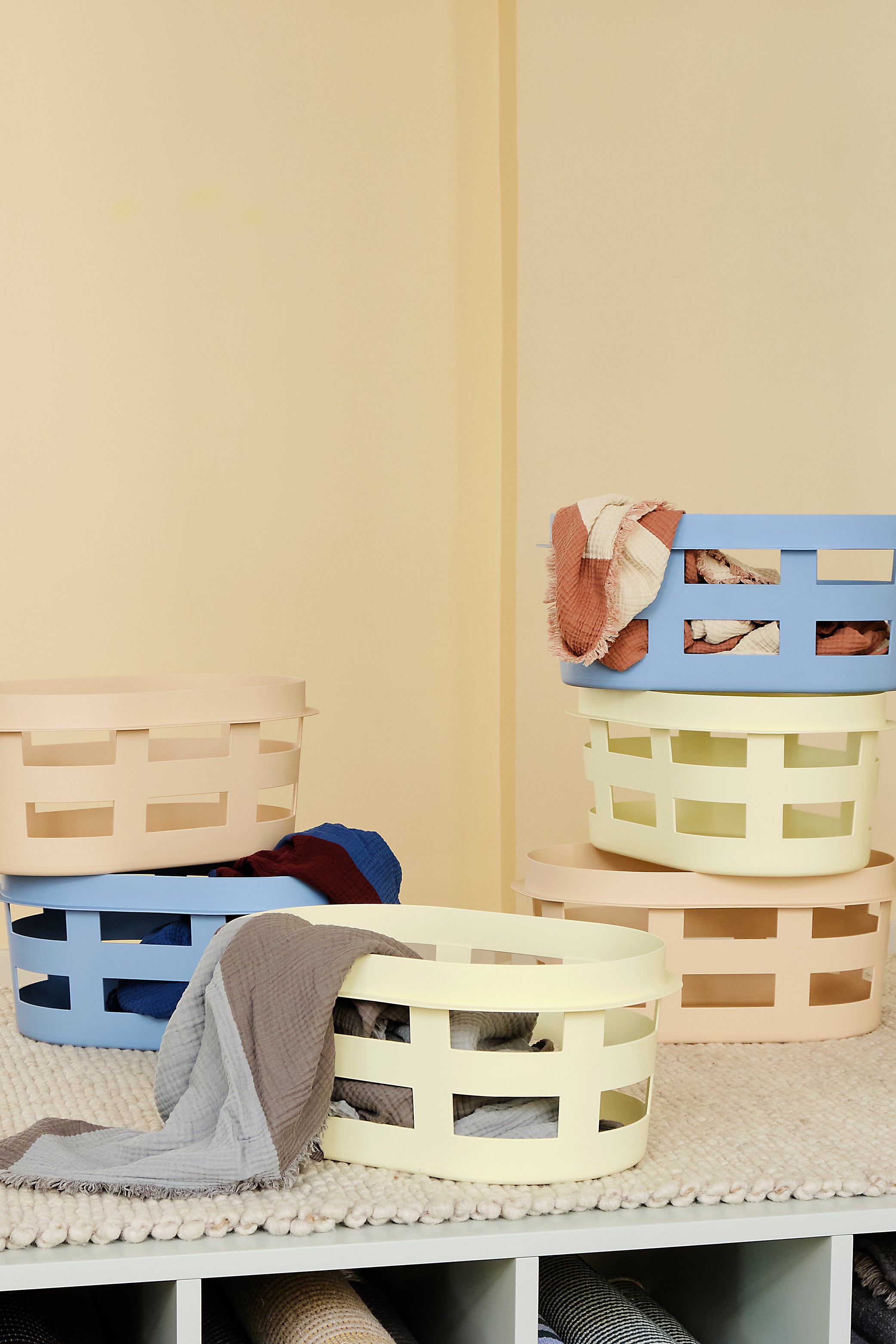 Laundry Basket Small — Light Grey