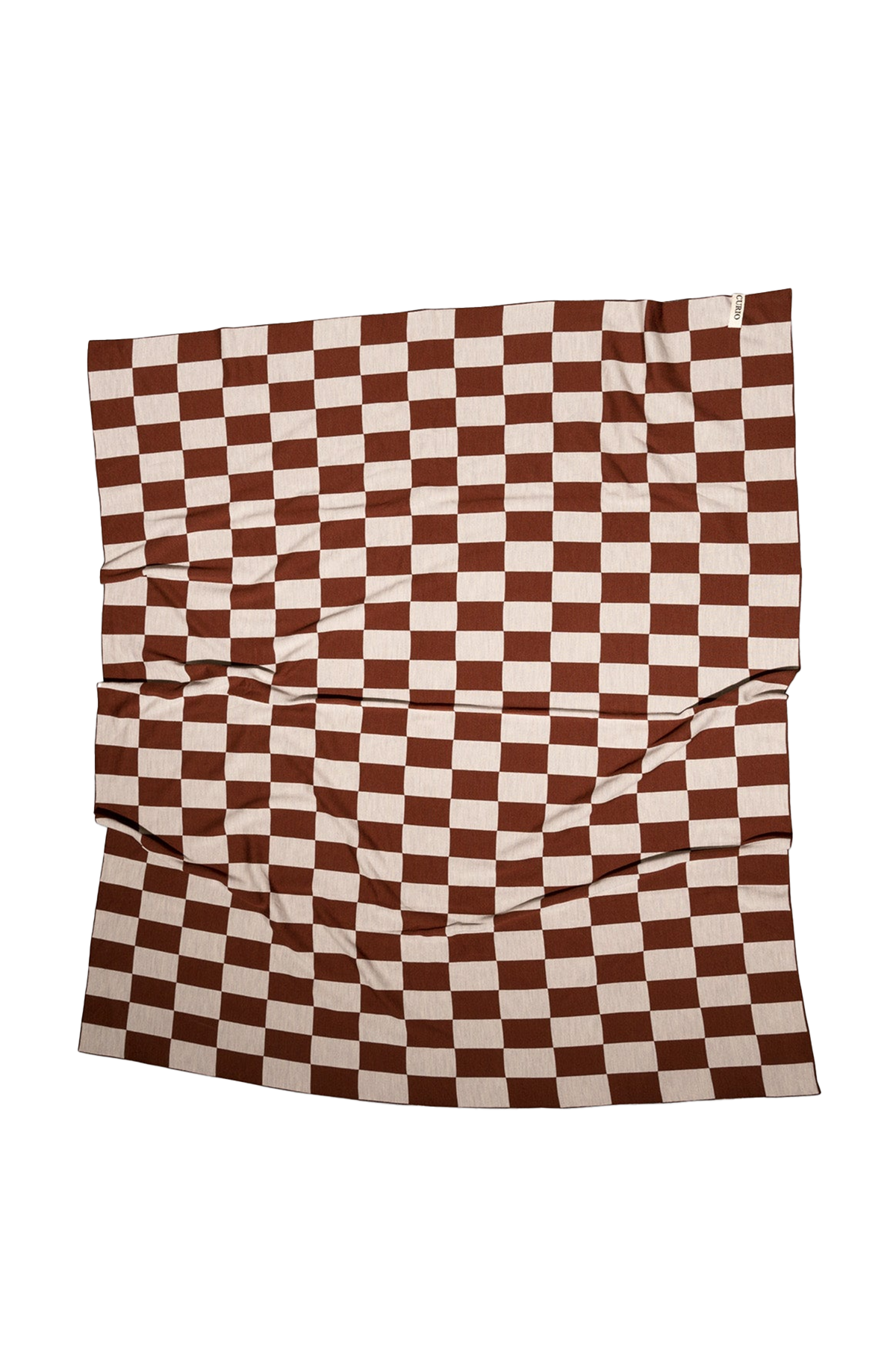 Curio Blanket – Chocolate Mousse Check