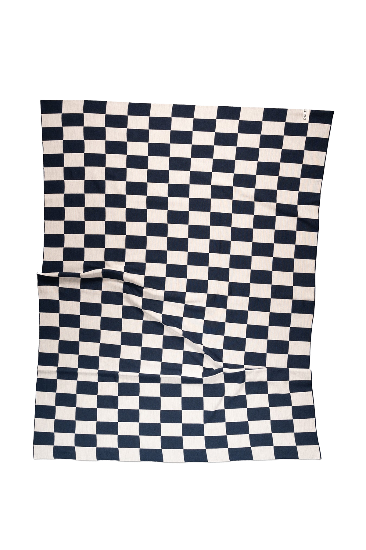 Curio Blanket – Navy Check