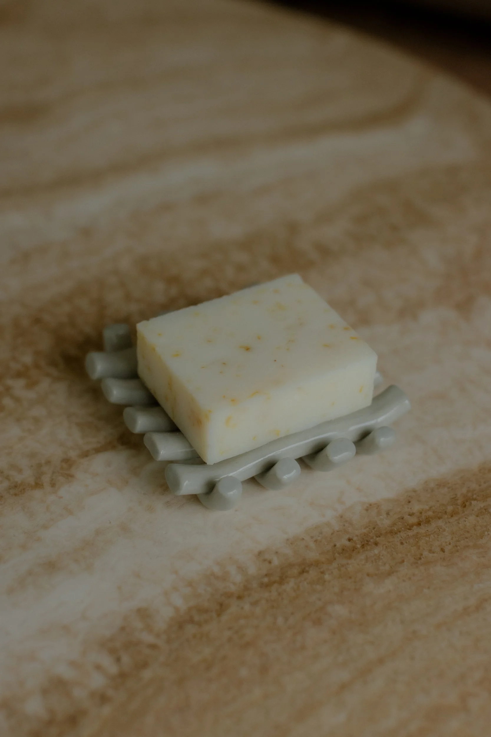 Grid Soap Dish in Steel