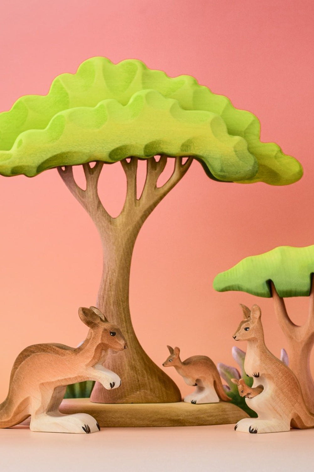 Wooden Young Kangaroo