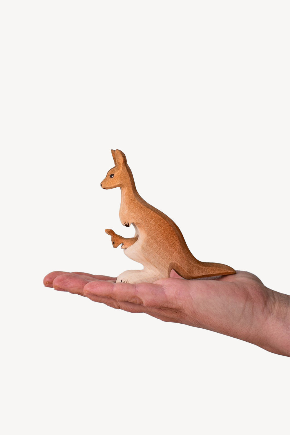 Wooden Mama Kangaroo & Joey