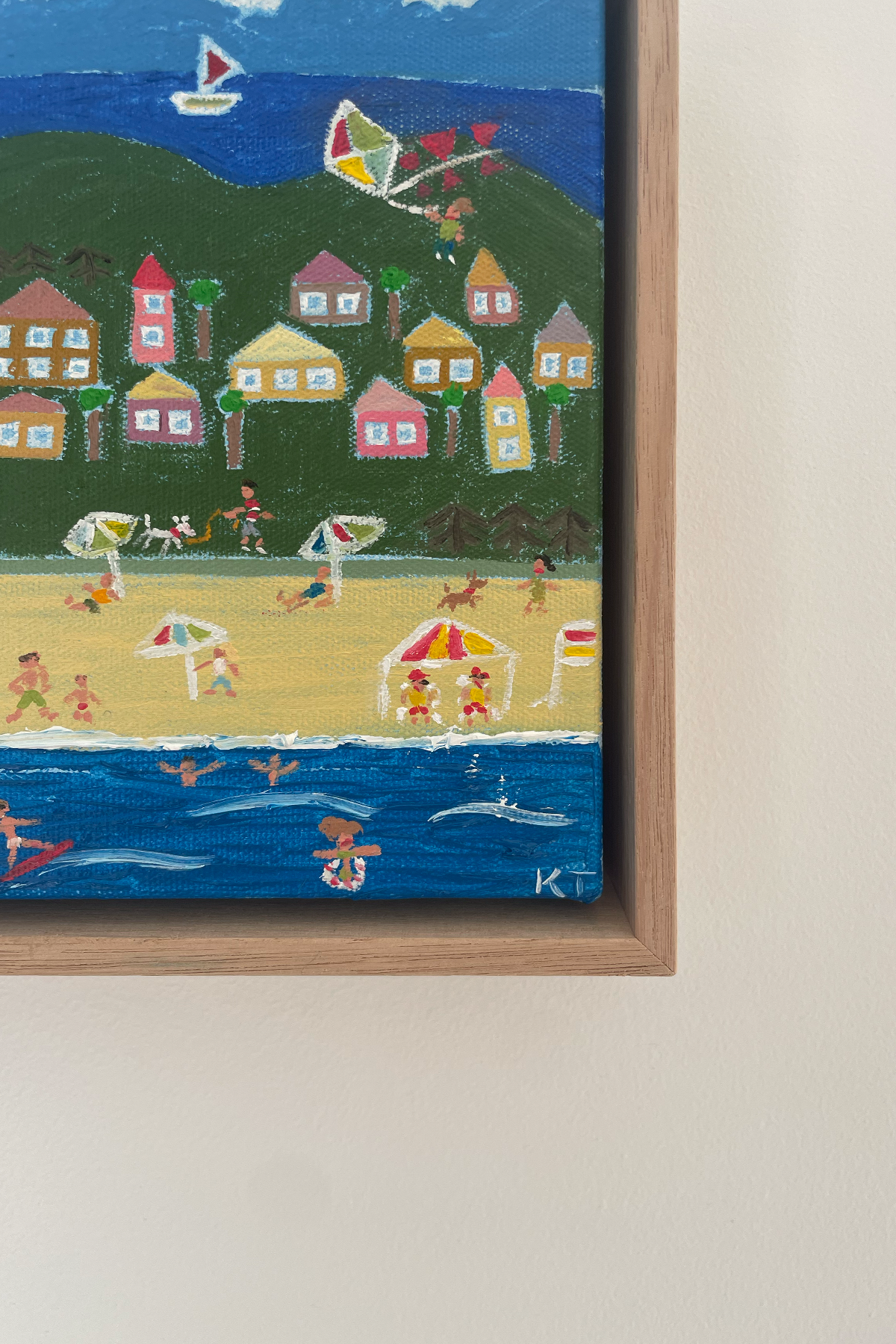 Oil Canvas — Day At The Beach