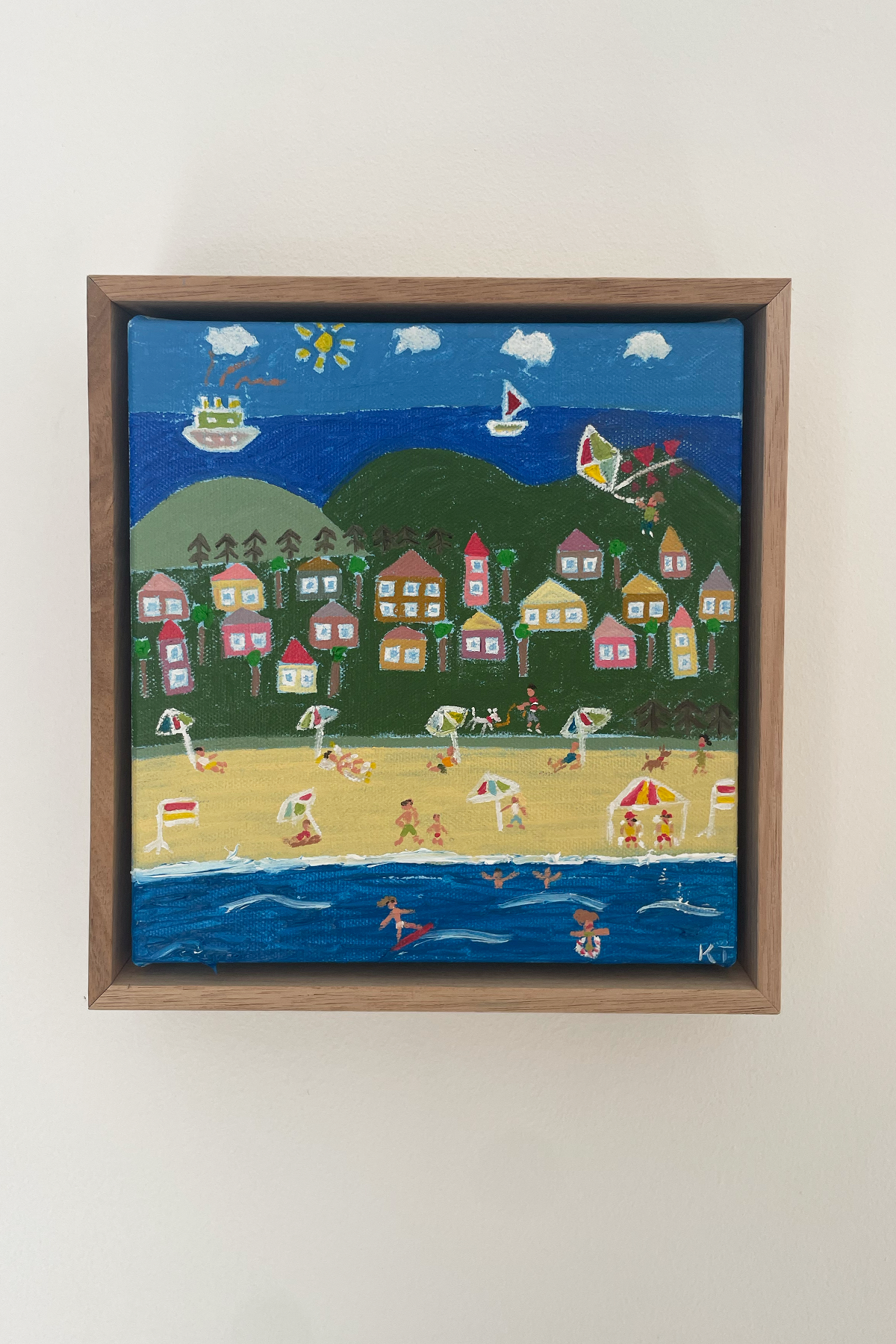 Oil Canvas — Day At The Beach