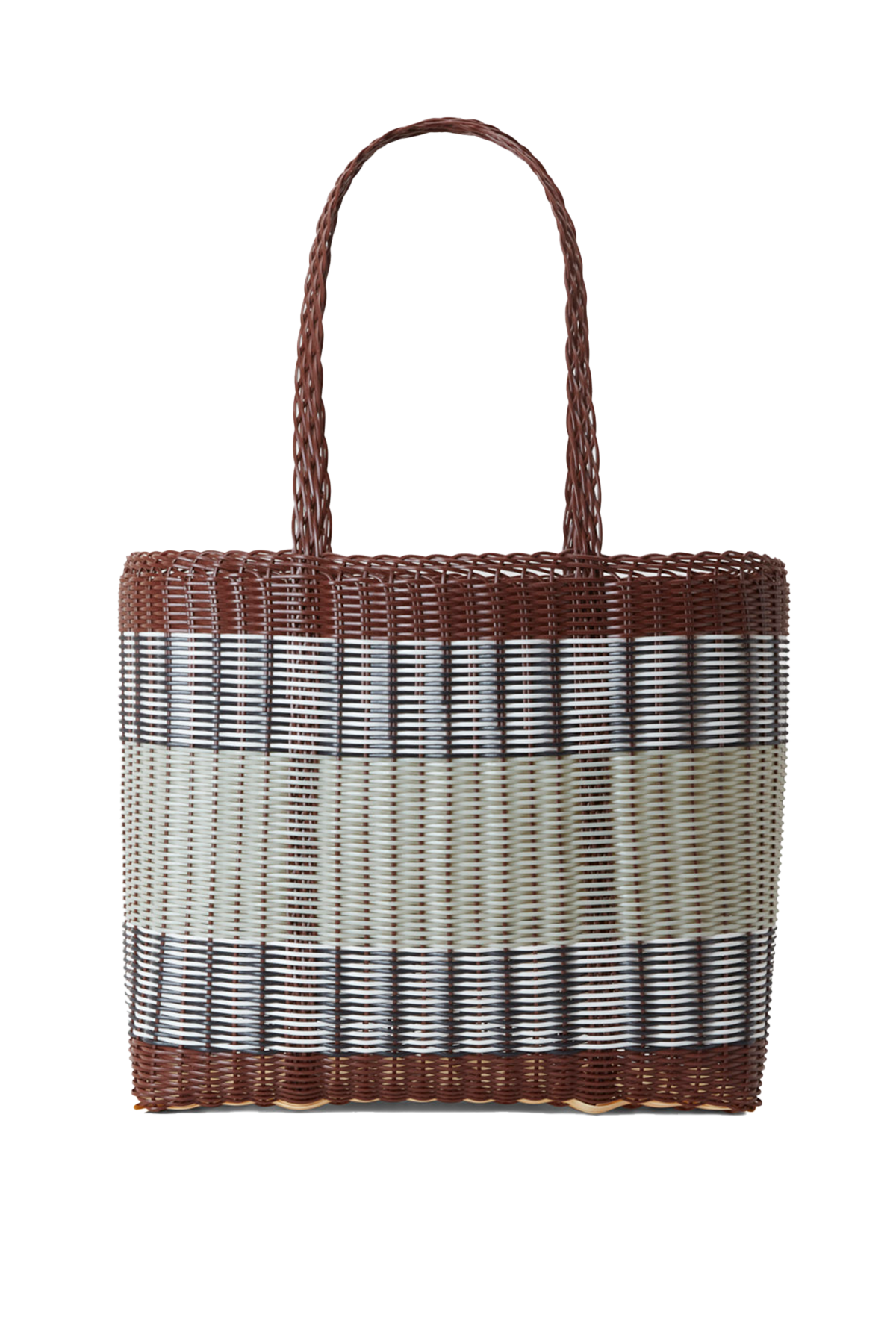 Medium Basket in Chocolate & Palm