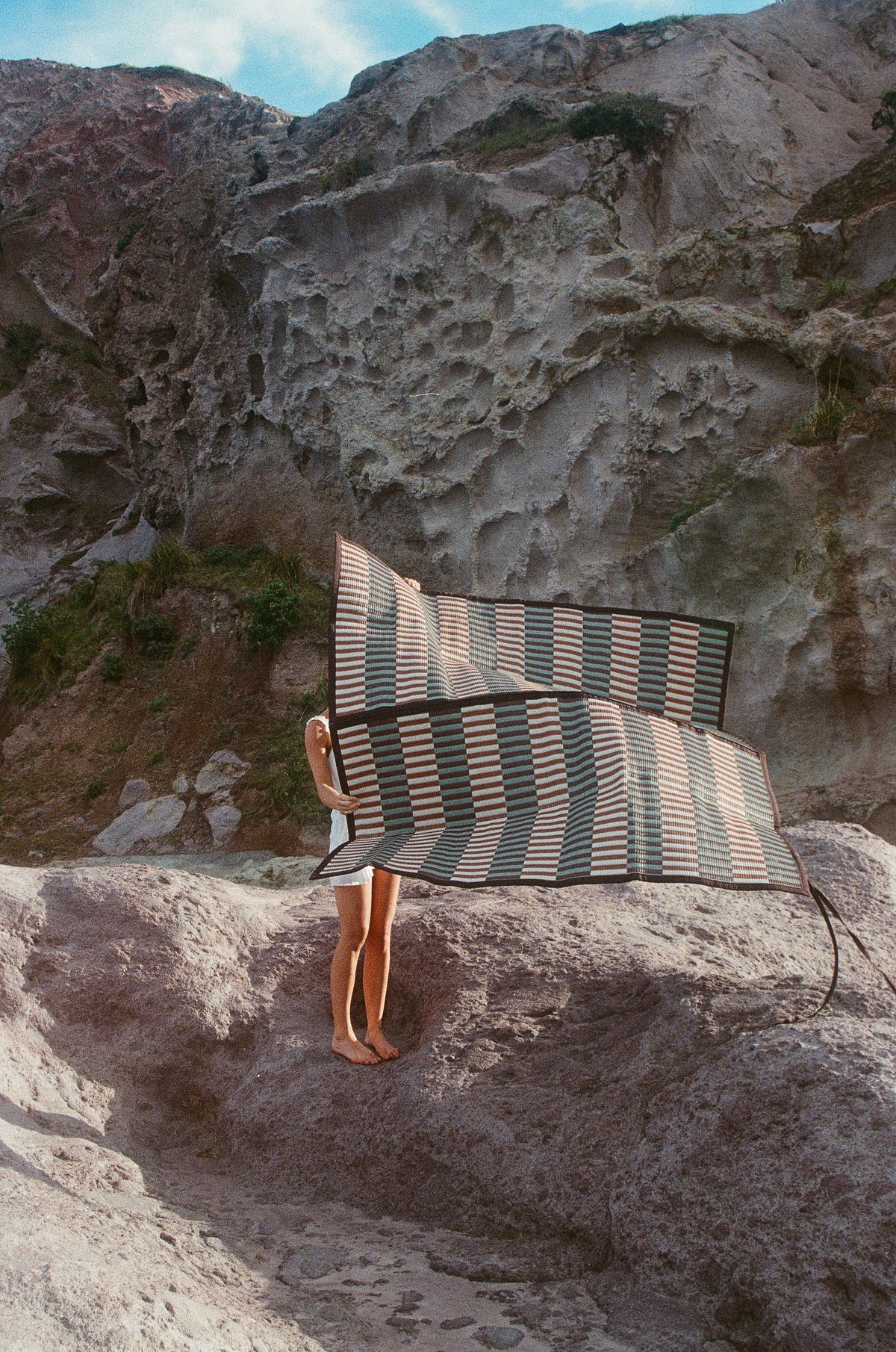 Woven Outdoor Mat in Tsuki