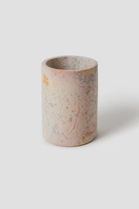 Soapstone Utensil Holder — Pink Stone