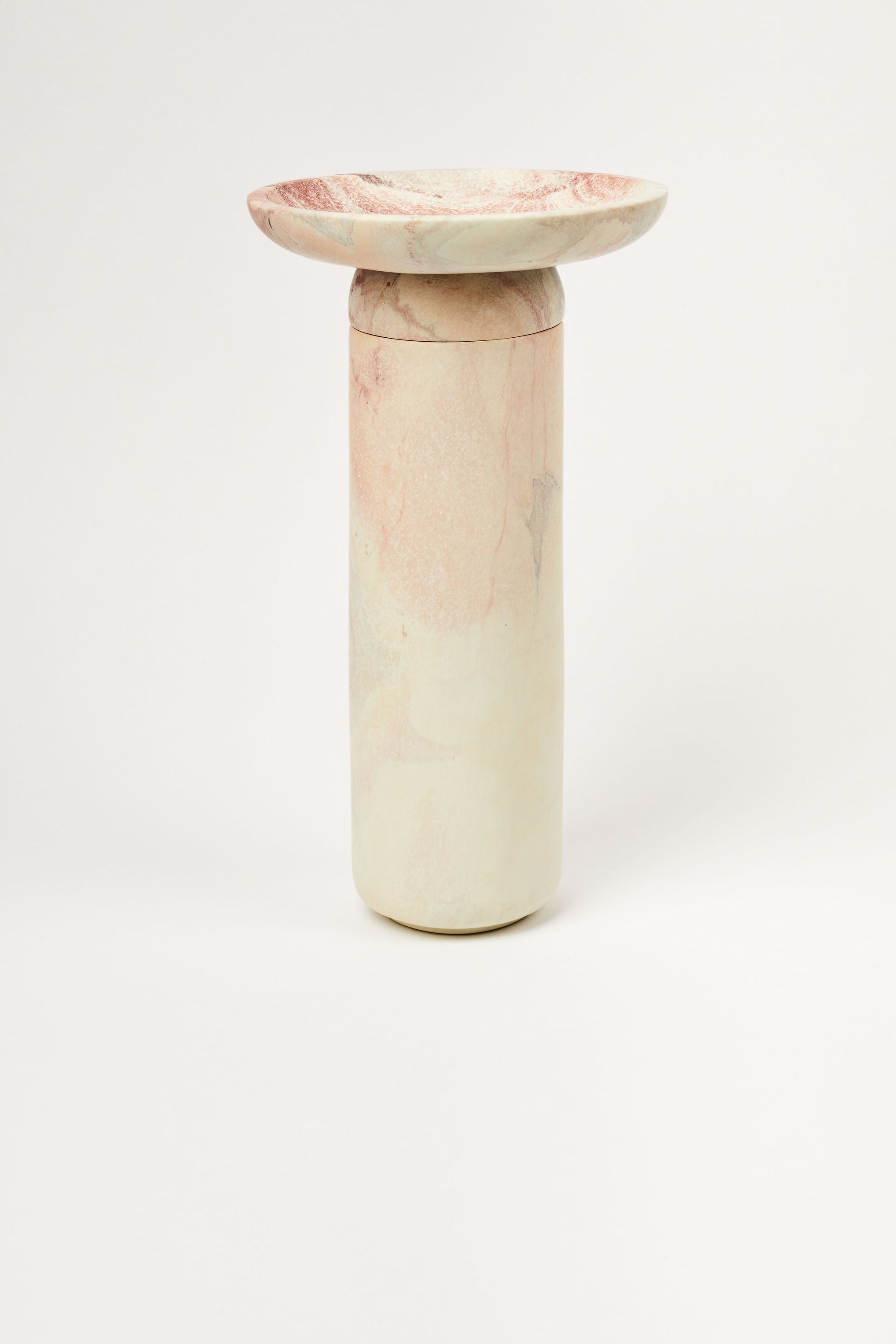 Amina Bowl Tall — Pink Stone