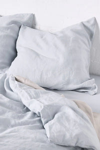 100% Linen Duvet Cover in Mist