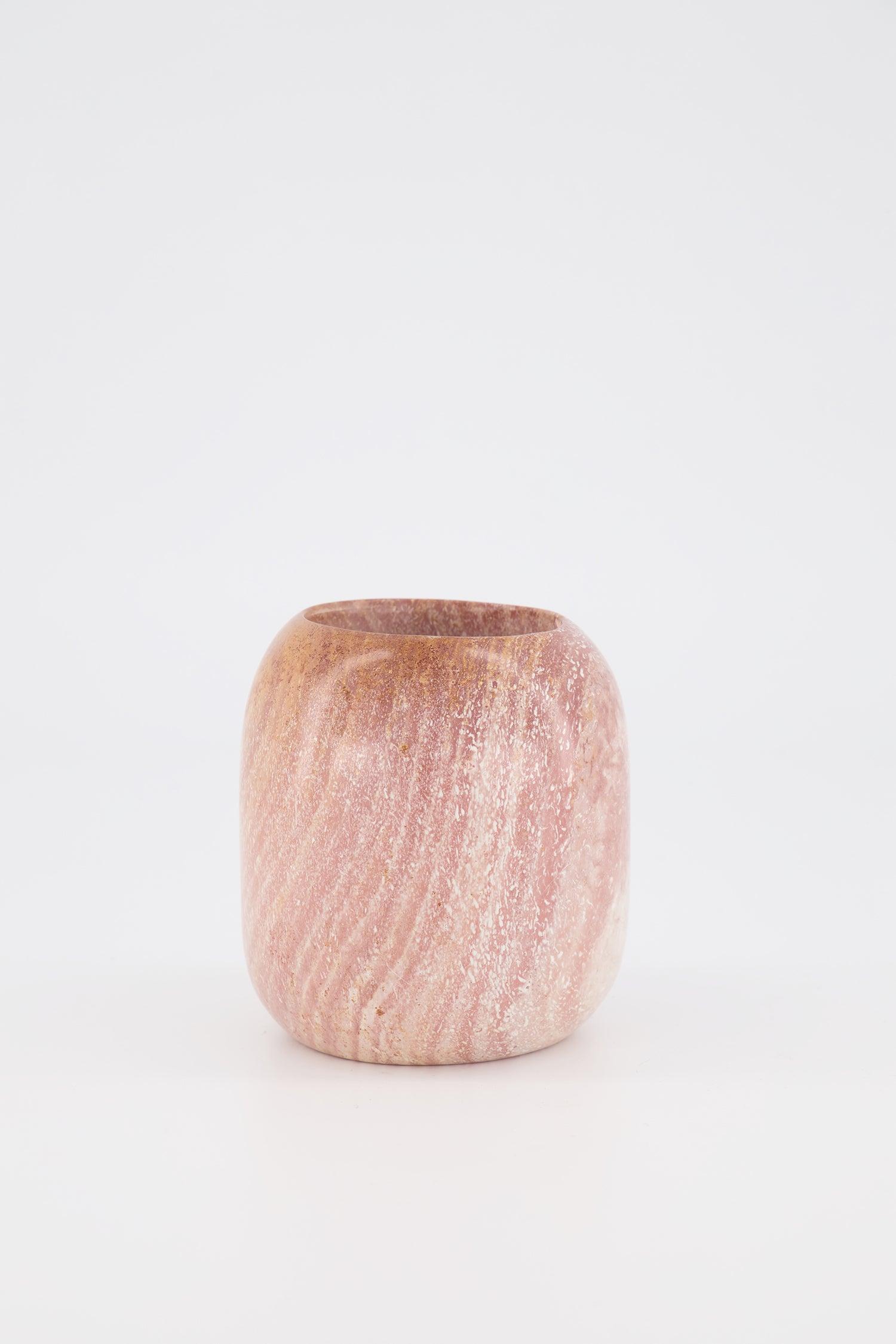 Soapstone Vessel Large — Pink Stone