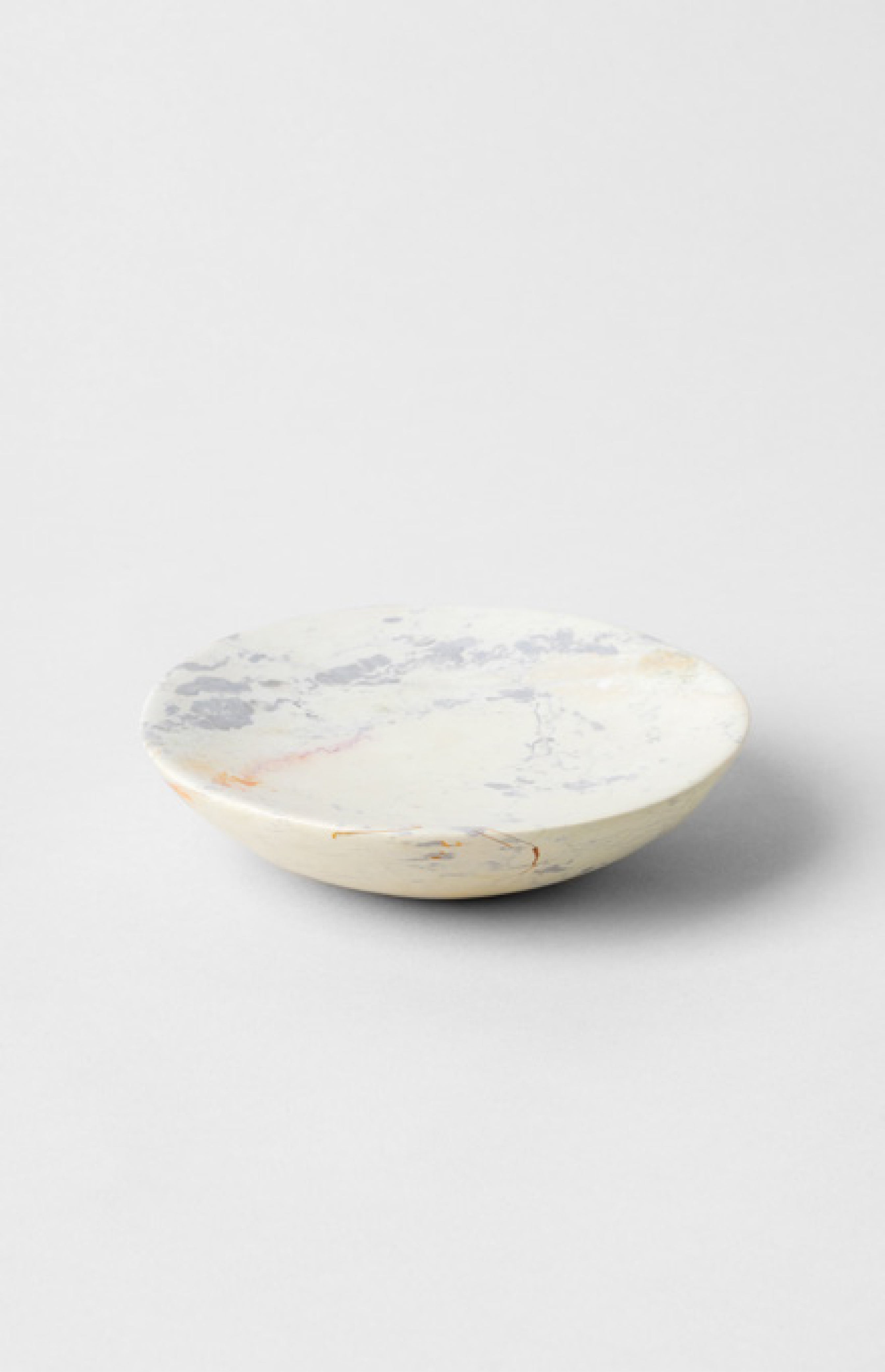 Round Soap Dish — Malachite Stone