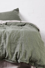 Load image into Gallery viewer, 100% Linen Duvet Cover in Khaki
