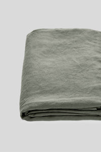 100% Linen Flat Sheet in Khaki