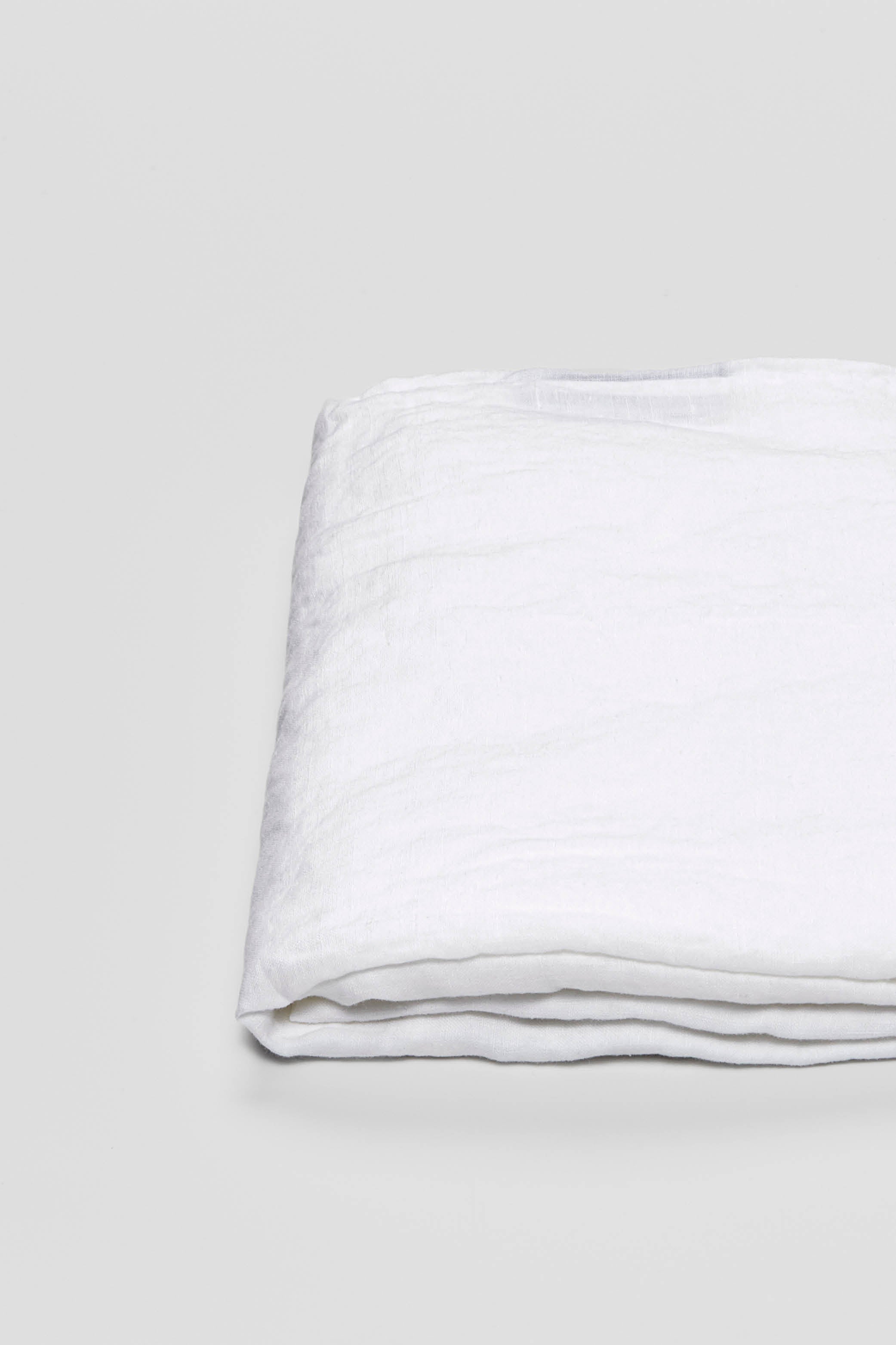 100% Linen Flat Sheet in White